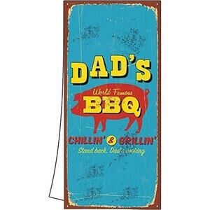 Paperproducts Design Kitchen Towel Featuring Dad's BBQ Design, Multicolor